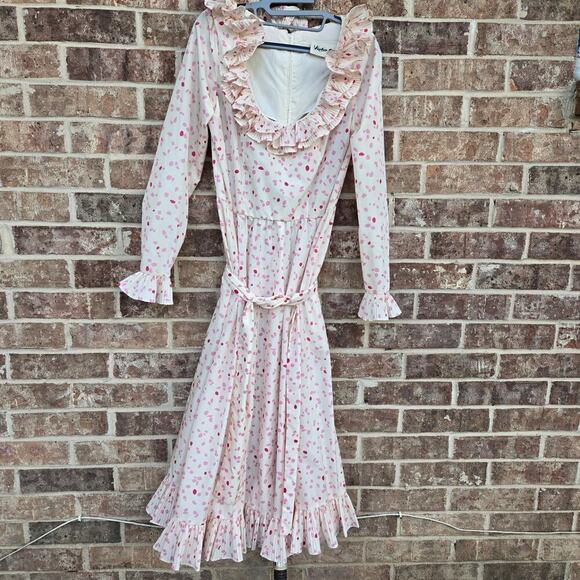 Victor Costa Vintage Midi Length Dress Size M - Picture 2 of 5